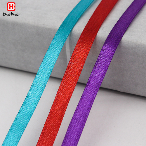Manufacturer wholesales 0.6cm ribbon, 6mm ribbon, gift wrapping ribbon, braided hair ribbon, framing ribbon