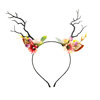 Christmas Mori female antlers hair hoop immortal festive jewelry elk hair clip plush hair card flower elves hair hoop