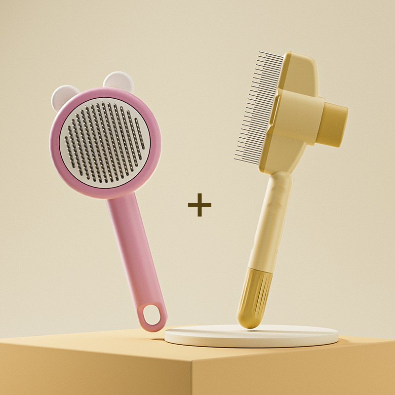 Peine para mascotas Peine para gatos y perros Peine para gatos con nudos abiertos y artefactos de pelo flotante Peine para gatos Peine autolimpiante Peine Peine para mascotas