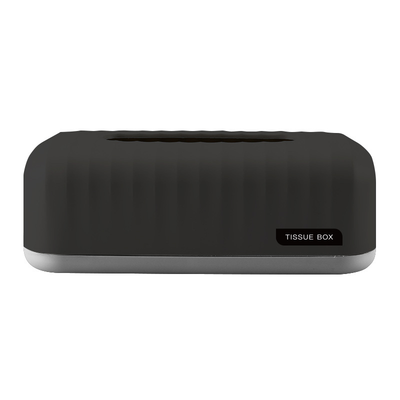 Bombeo simple caja de papel alargada rollo de papel sala de estar escritorio almacenamiento caja de pañuelos hogar Estilo nórdico patrón de onda servilleta caja de papel