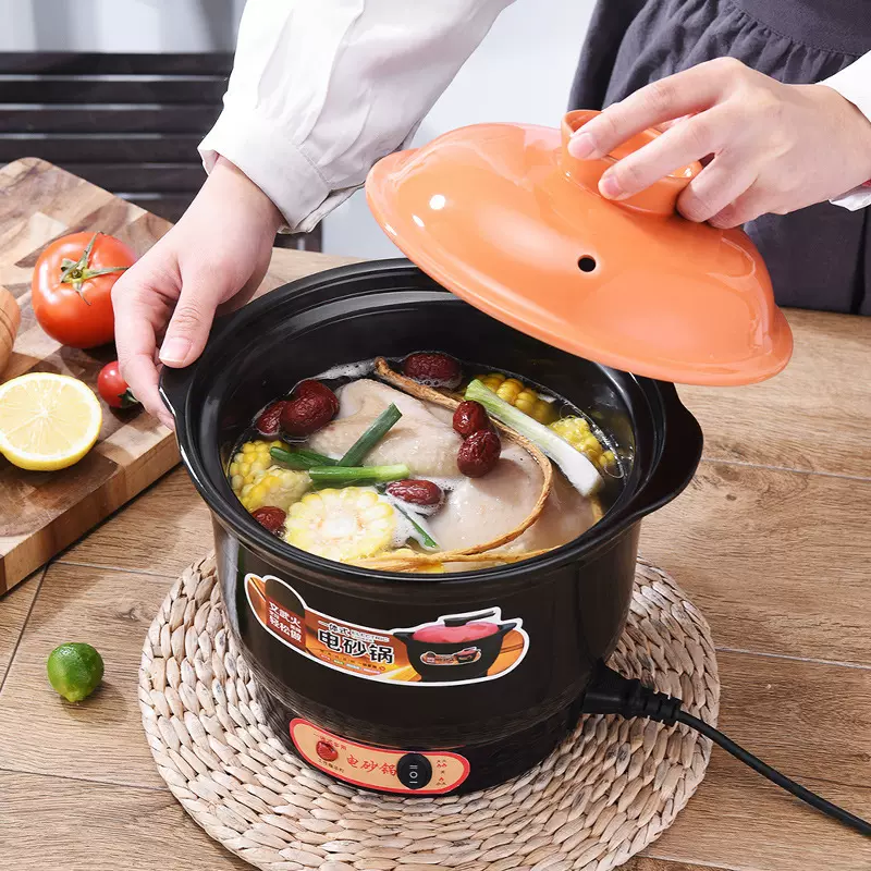 一体式电砂锅家用电炖锅陶瓷煲汤锅养生锅煮粥甜品电炖盅辅食锅