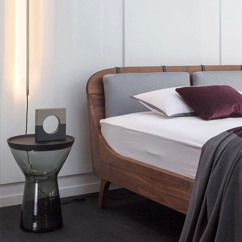 Modern glass design furniture for bedroom
