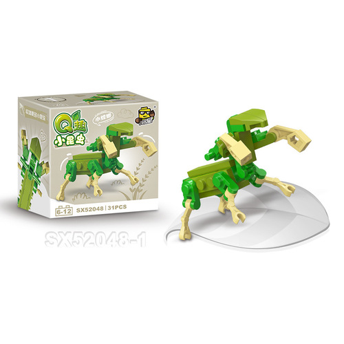 Cartoon Chinese Building Blocks Assembled Animal Educational Toy Children Compatible Lego Boy Gift Insect Small Particles