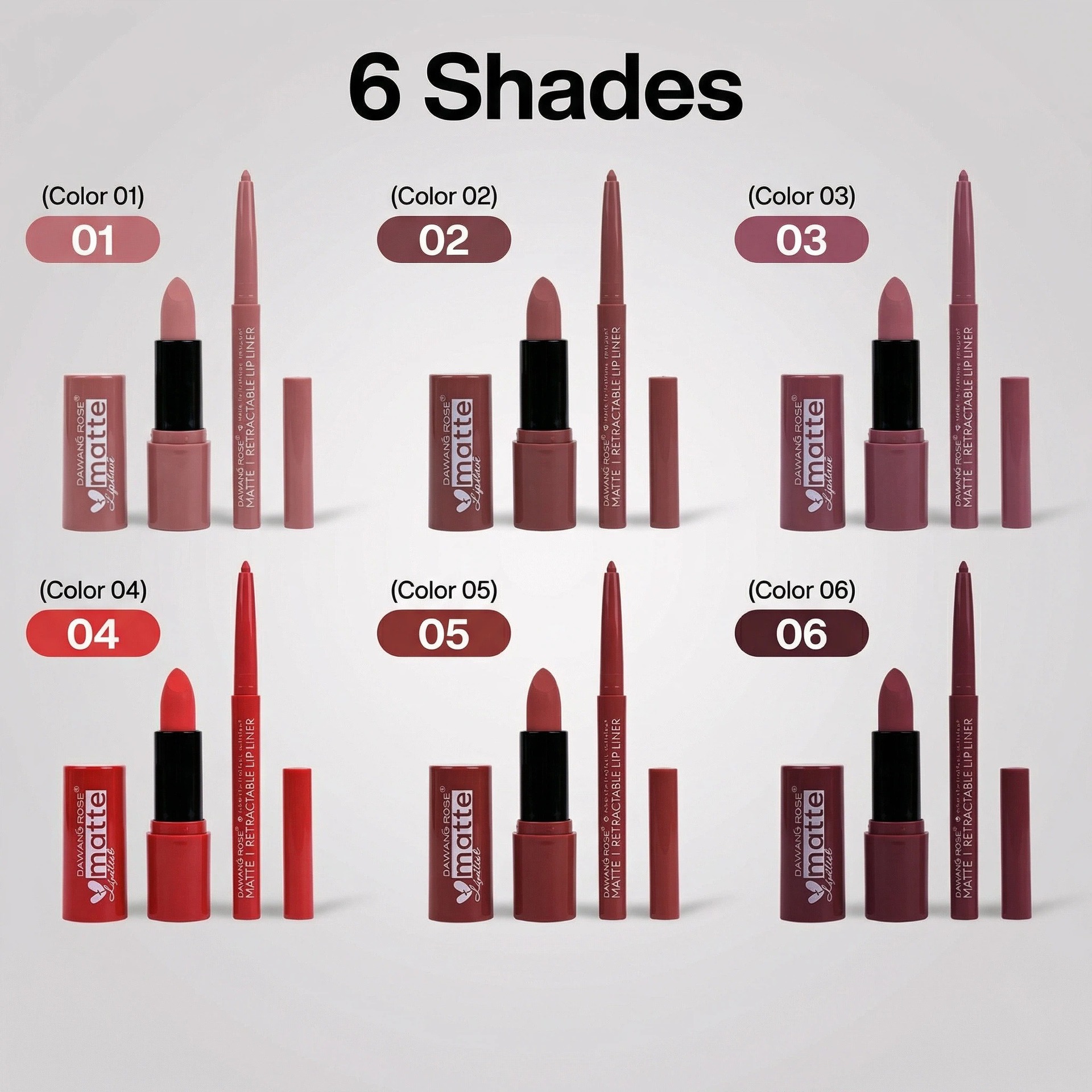 Set de pintalabios velvet matte y perfilador de labios estilo_voghion.com
