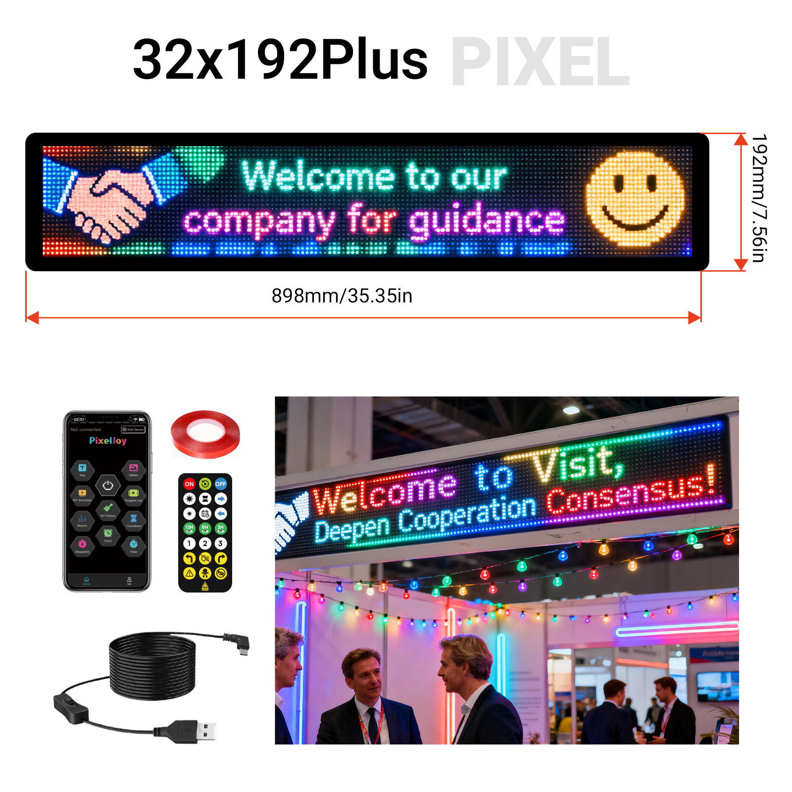 Fabricante mayorista LED vehículo flexible pantalla de control remoto Bluetooth APP pantalla de publicidad inteligente pantalla de visualización de ojos de demonios