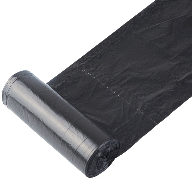 Deli 9587 negro engrosada bolsa de basura plana 45*50CM bolsa de basura con buena dureza 90 piezas