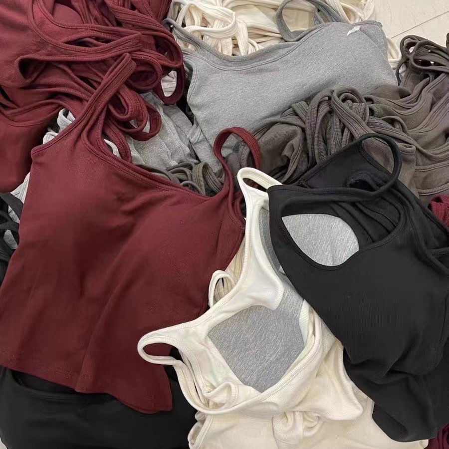 6850 # otoño y invierno molido chaleco de cuello cuadrado de colgante de mujer cojín de taza delgada y delgada base cómoda para vestir la parte superior