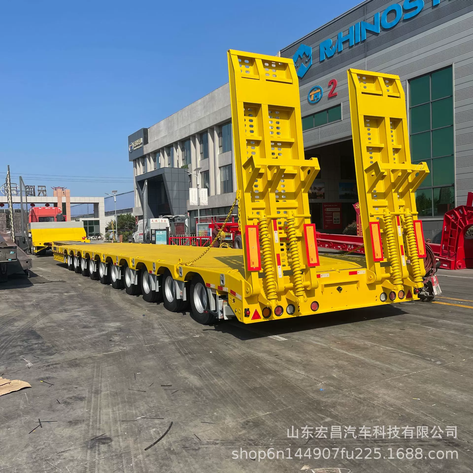 工程大件运输车 十轴半挂车运载力强设计合理 适合国内外货物运输