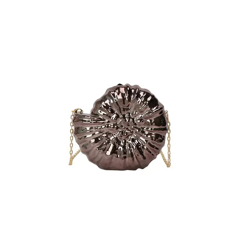 Cross-Border Conch Hand-Held Dinner Bag European and American Flower Fashion Shell Snail Acrylic Bag Shoulder Crossbody Bag for Women Cross-Border Conch Hand-Held Dinner Bag European and American Flower Fashion Shell Snail Acrylic Bag Shoulder Crossbody Bag for Women