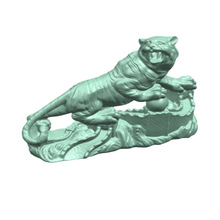 定 制cnc各种材料加工 五金零件工艺品饰品 老鹰头 老虎盘踞长城