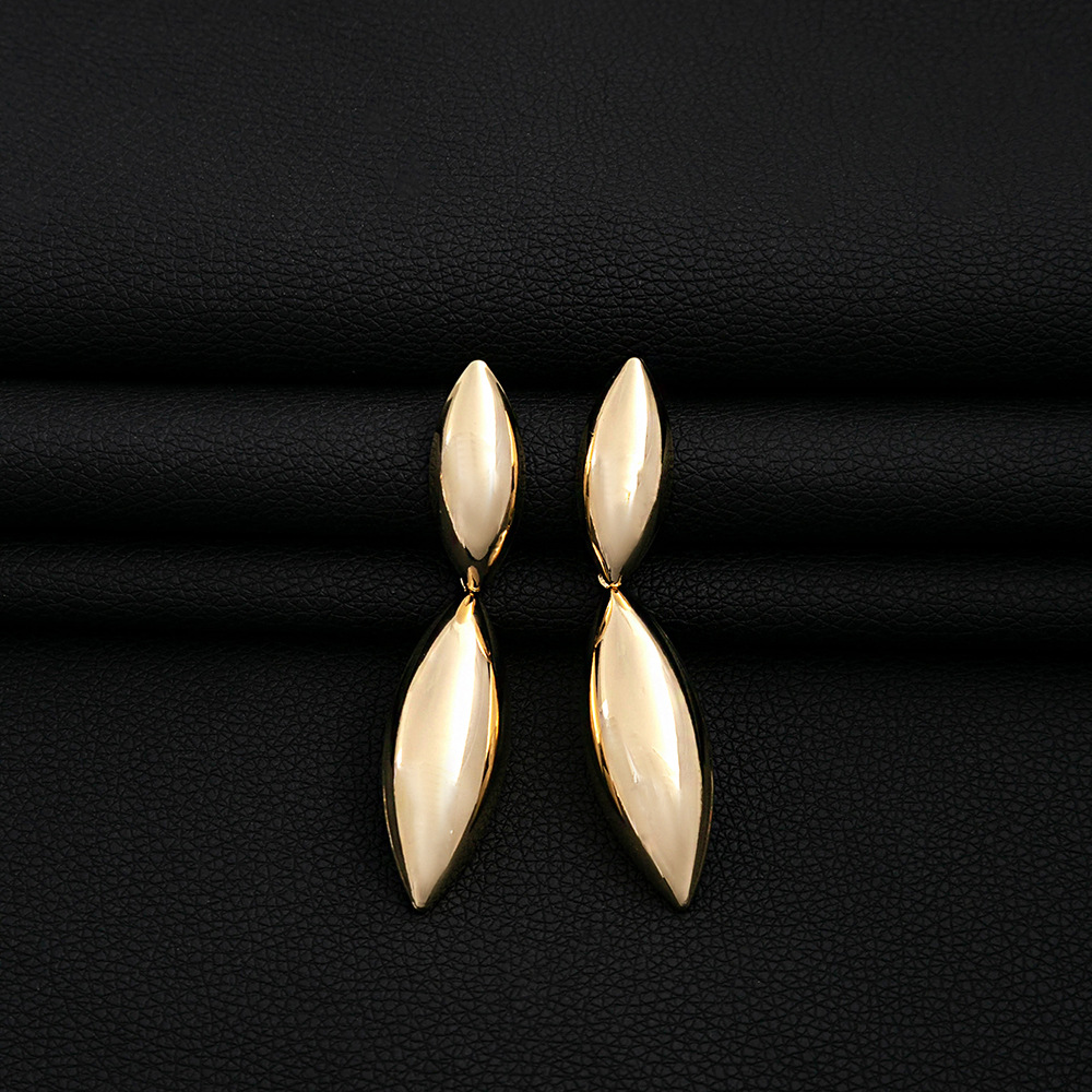 16g Weight Drop Earrings Classification 1 Pair Quantity Daily Occasion Iron Material Geometric Pattern Women's Gender Plating Design Simple Style Style 1 Pair Simple Style Geometric Plating Iron Drop Earrings 26