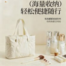 现货跨境爆款女式手提包简约大容量带瑜伽垫扣带尼龙手提单肩包包