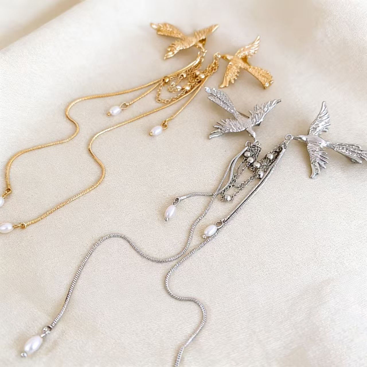 Exclusieve vogel broche met kwastjes voor dames elegante corsage_voghion.com