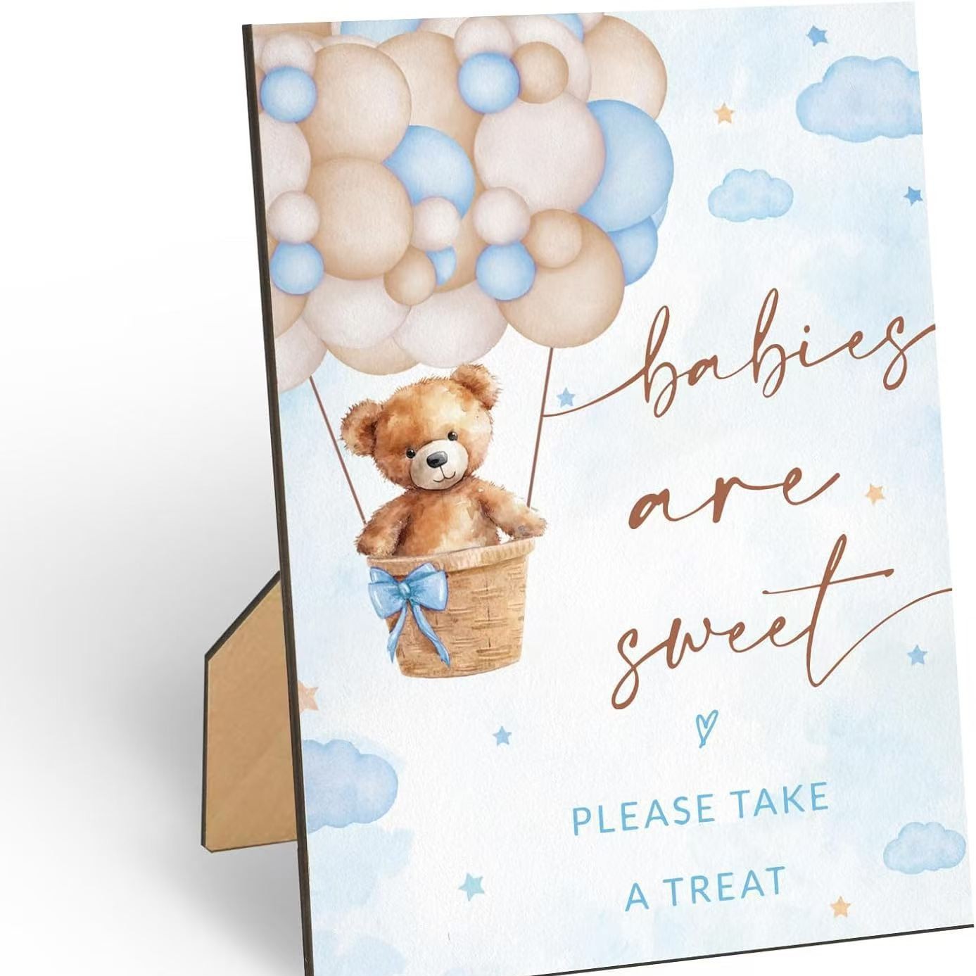 Wooden Picture Frame Baby Shower Baptism Party Game Sign Kit Decorative Gender Reveal Party Decoration Wooden Signs