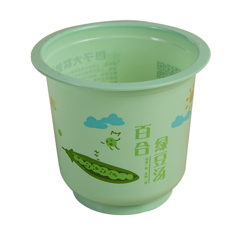 Пластиковая одноразовая чашка для инъекции 330, mung bean porridge, eight treasure porridge, чашка на вынос, коммерческий завтрак, чашка для лапши, портативная наружная
