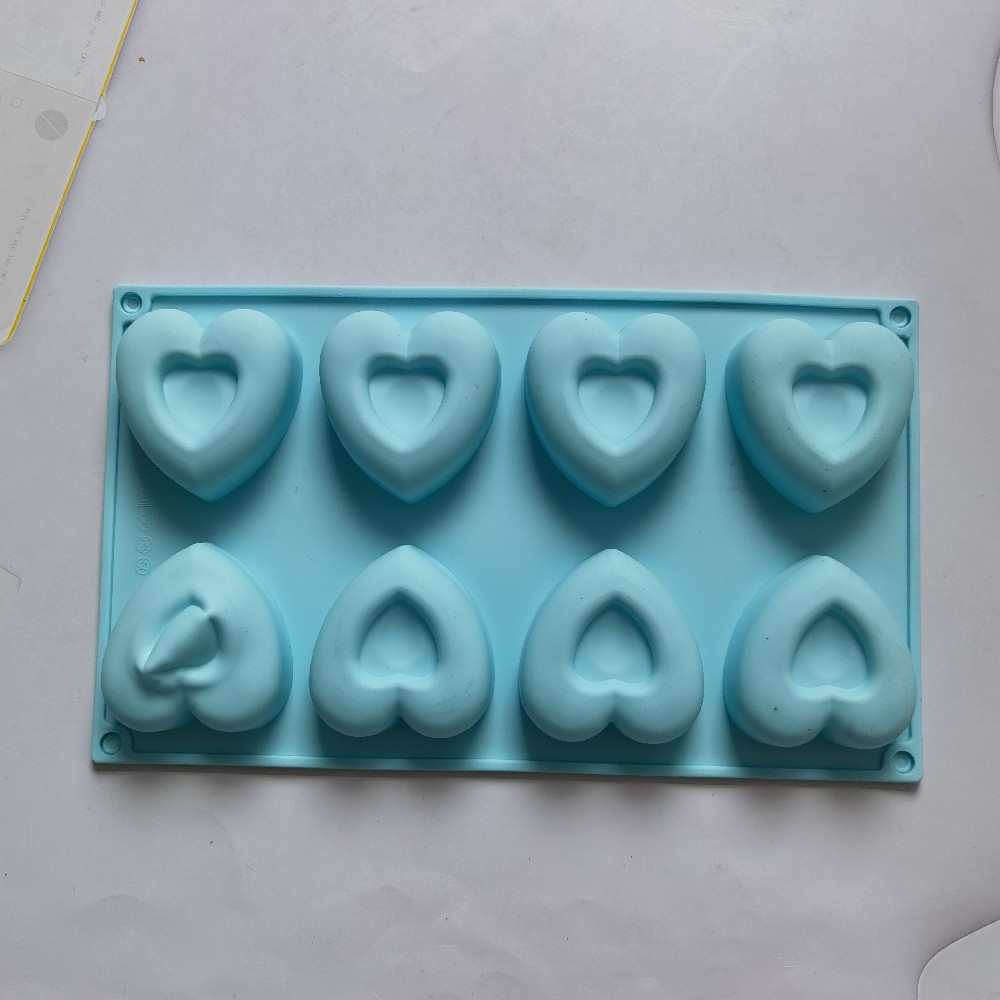 8 Donuts 130 molde de silicona pastel helado pudín molde de postre jabón utensilios de cocina