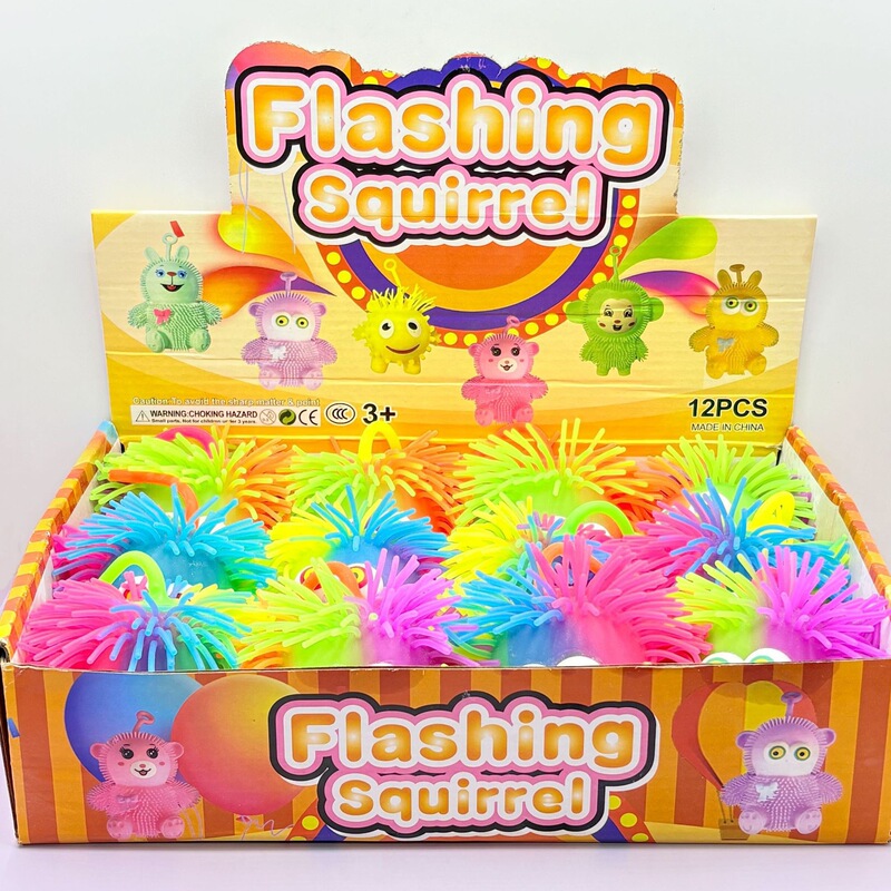 Three-Color Tpr Dense Hair Monster Glowing Stress Relief Hair Ball Vent Ball Children's Flashing Toy for Street Stalls and Night Markets Three-Color Tpr Dense Hair Monster Glowing Stress Relief Hair Ball Vent Ball Children's Flashing Toy for Street Stalls and Night Markets