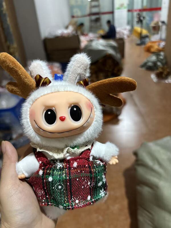 泡泡玛特拉布布南瓜搪胶公仔labubu玩具万圣节手办毛绒盲盒迷你|undefined