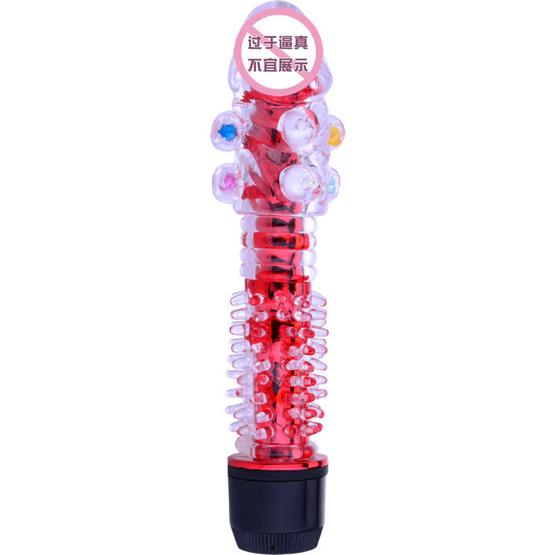Small Dragon-Beard Crystal Vibrator, TPE Single-Shock Massage Stick, Adult Toy — detail image 17
