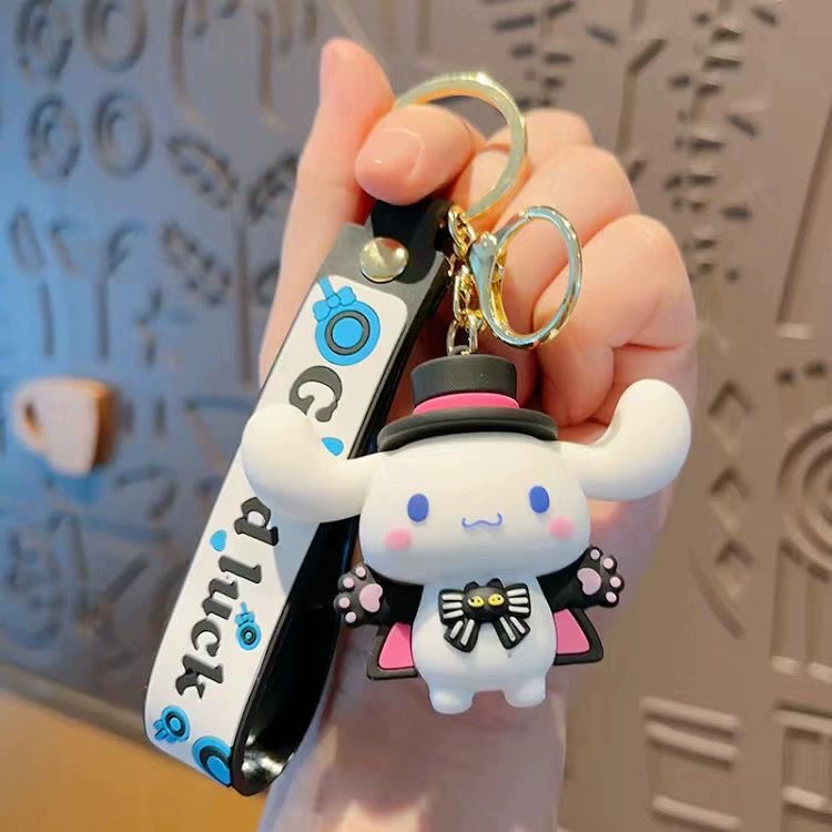 Кулон на брелке (Sanrio) Набор милых силиконовых подвесок — мягкие резиновые талисманчики, подарок на день рождения, различные персонажи