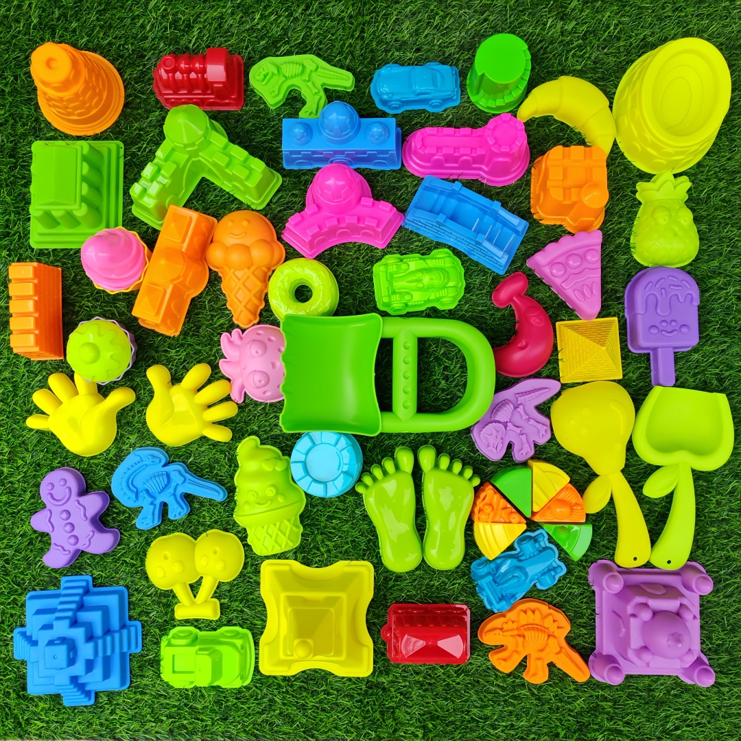 Venta directa de fábrica, juguetes espaciales para niños, moldes de arena, accesorios de barro de color, modelos, arena engrosada, herramientas de arena al por mayor