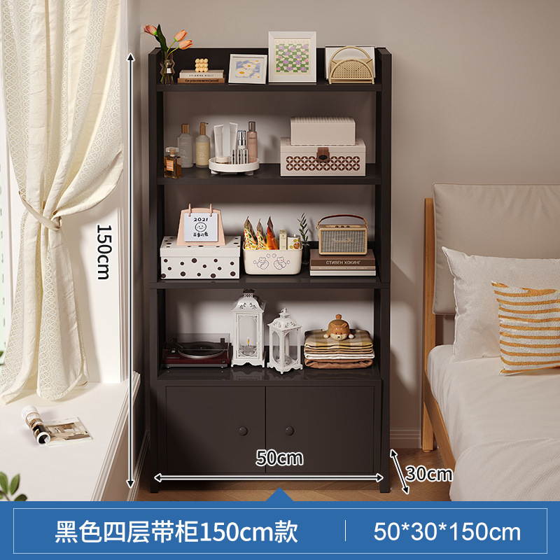 Estante junto a la cama, armario de almacenamiento junto a la cama, armario de almacenamiento, estantería de piso a techo, dormitorio doméstico, estante de exhibición de estantería multicapa