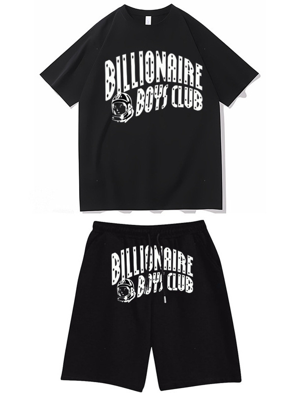 Billionaire Boys Club Fashion Streetwear Unisex Casual Sports Short-Sleeve Set - Billionaire Boys T-Shirt