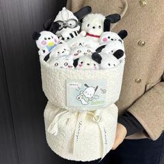 女の子への誕生日プレゼント、パチャ犬人形の花束、親友やガールフレンドへのクリエイティブなクリスマスギフト、かわいい漫画の人形
