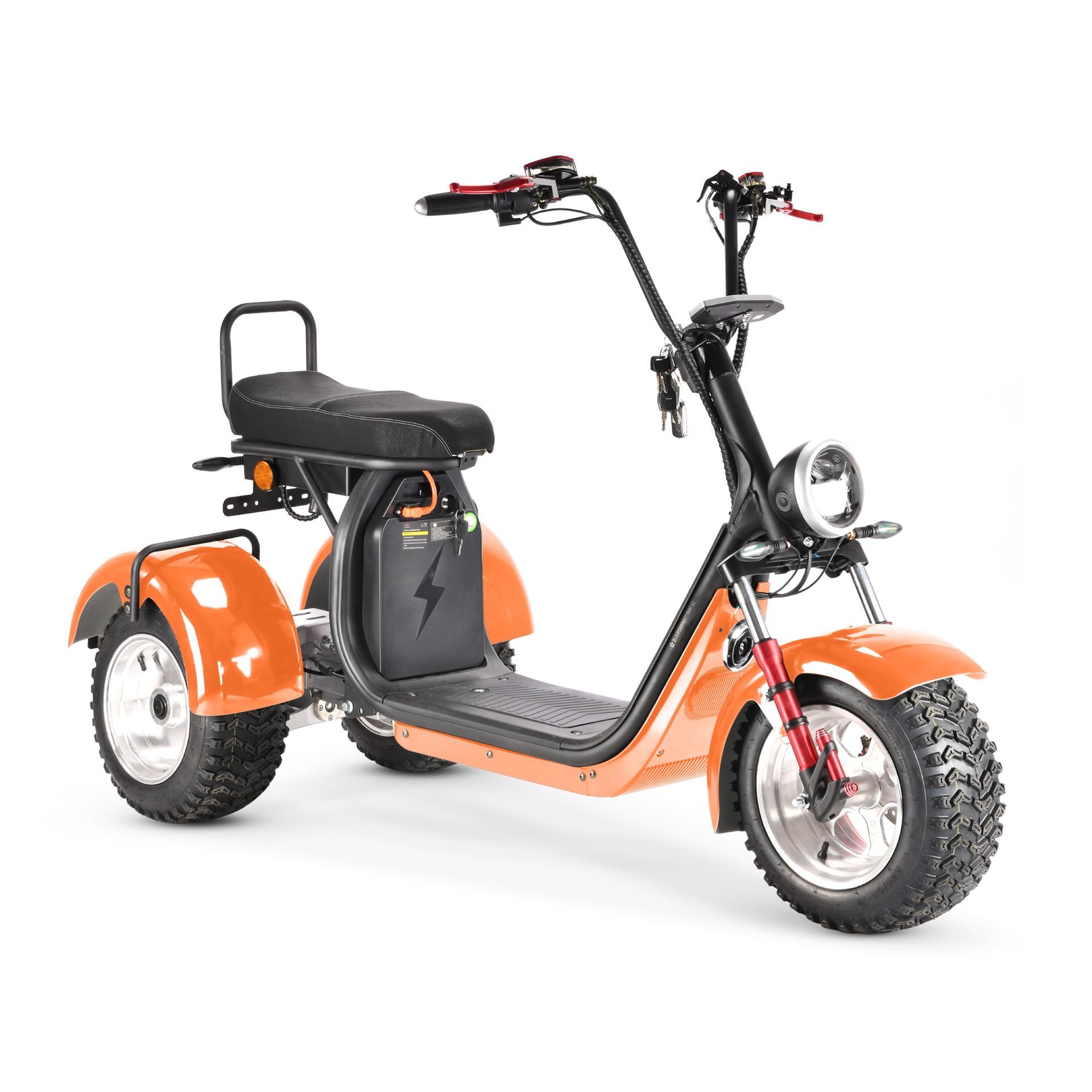 Eec Adult Mobility Scooter Dual-Drive Left and Right Swing Large Seat Cushion Single Bar Three-Wheel Motorcycle Harley Electric Vehicle