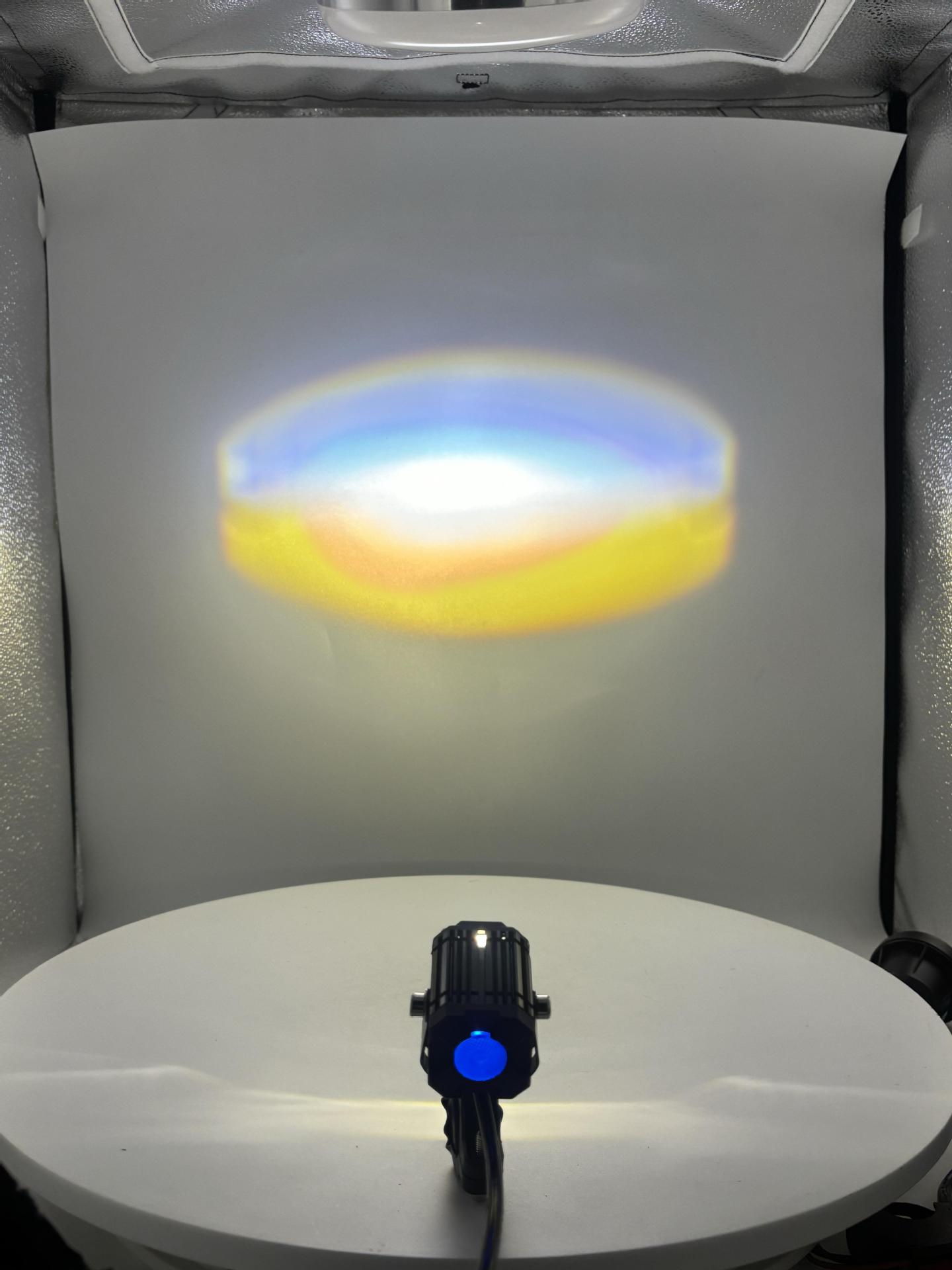Cross-Border Motorcycle Spotlight Waterproof High-Brightness White and Yellow Light Motorcycle Headlight Square Steel Cannon Electric Vehicle High and Low Beam