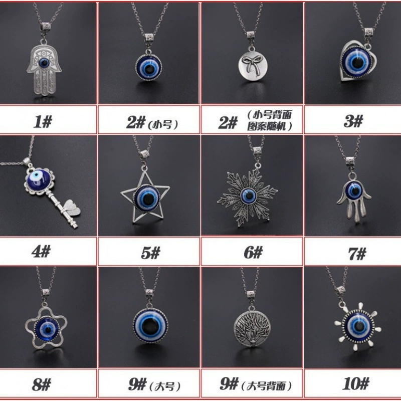 1 шт., синее стекло, 30 мм, подвески от сглаза, ожерелье для женщин, трансграничное