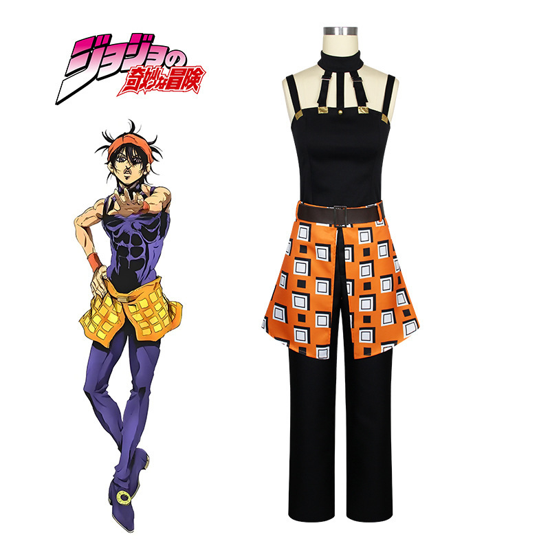 JOJO's Wonderful Adventure Gold Wind cos Suit Nalanga Girka cosplay Costume JOJO's Wonderful Adventure Gold Wind cos Suit Nalanga Girka cosplay Costume