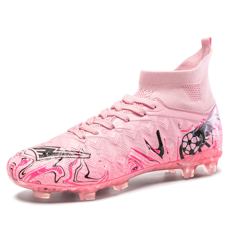 Zapatos de Fútbol de Caña Alta de Suela de TPU Transpirables para Césped Artificial