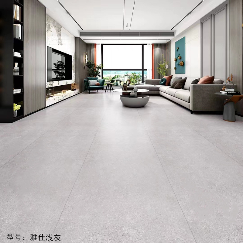广东佛山肌肤釉微水泥瓷砖750x1500奶白地砖奶油素色砖客厅柔光砖-阿里巴巴