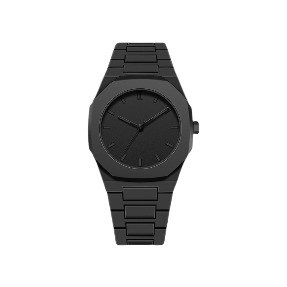 Transfronterizo explosión de moda de Oriente Medio relojes de cuarzo de moda de hombre relojes de pulsera negros anillo collar conjunto caja de regalo image 6