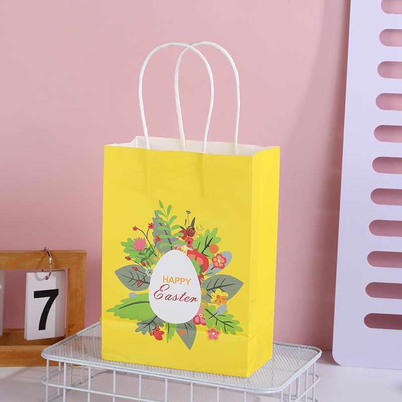 Bolsas de regalo de cumpleaños, bolsas de cartón cartón, bolsas de embalaje para llevar, bolsas de embalaje de regalo de fiesta para niños, bolsas de mano
