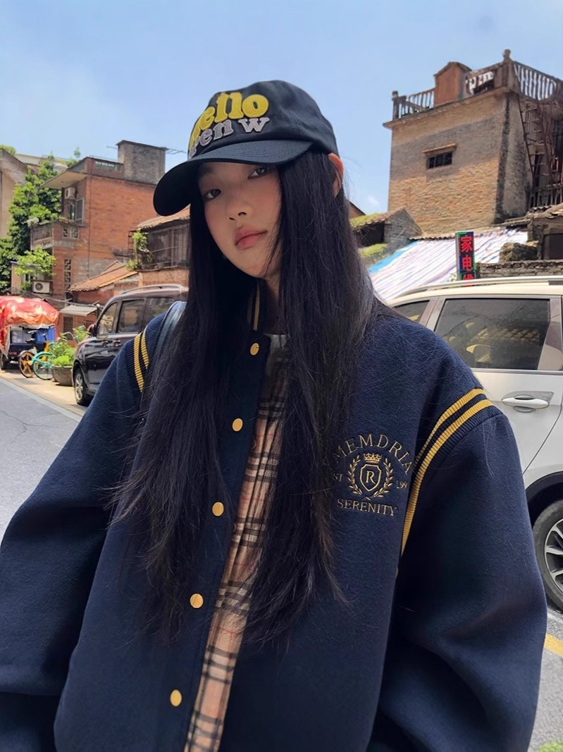 Demi-season retro trend down jacket hip-hop style