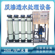 小型250L/H可去除锰砂铁离子软化水质反渗透净水设备水处理机械