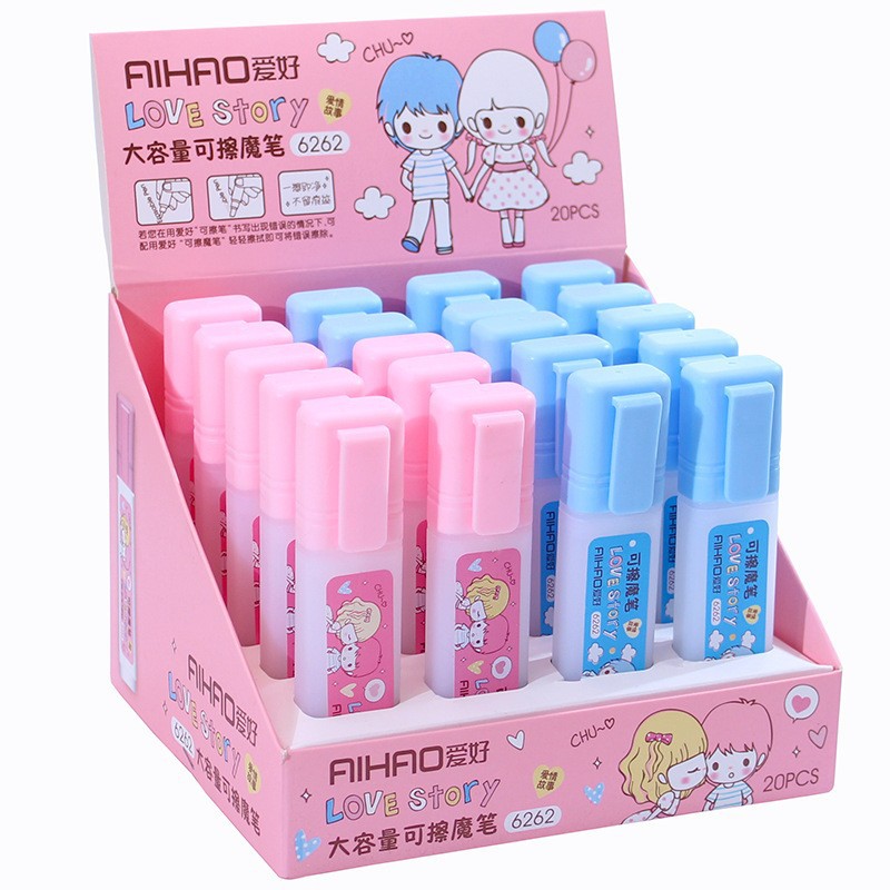 Капиус/Capacious pen for elementary school students, erasable blue ink