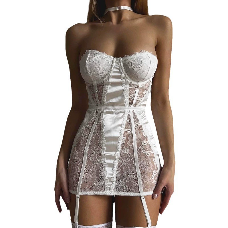 Lace supporting bodysuit, bra top, underwear