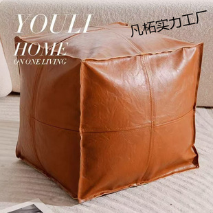 Storage Storage Stool Lazy Sofa Leather Pier Sitting Pier Storage Household Storage Bag Dust-proof Lazy Sitting Old Clothes Filling