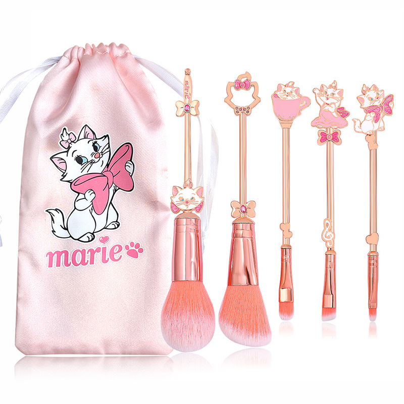 米迪狐 可爱少女风玛丽猫化妆刷套装Marie卡通散粉刷眼影刷批发|undefined