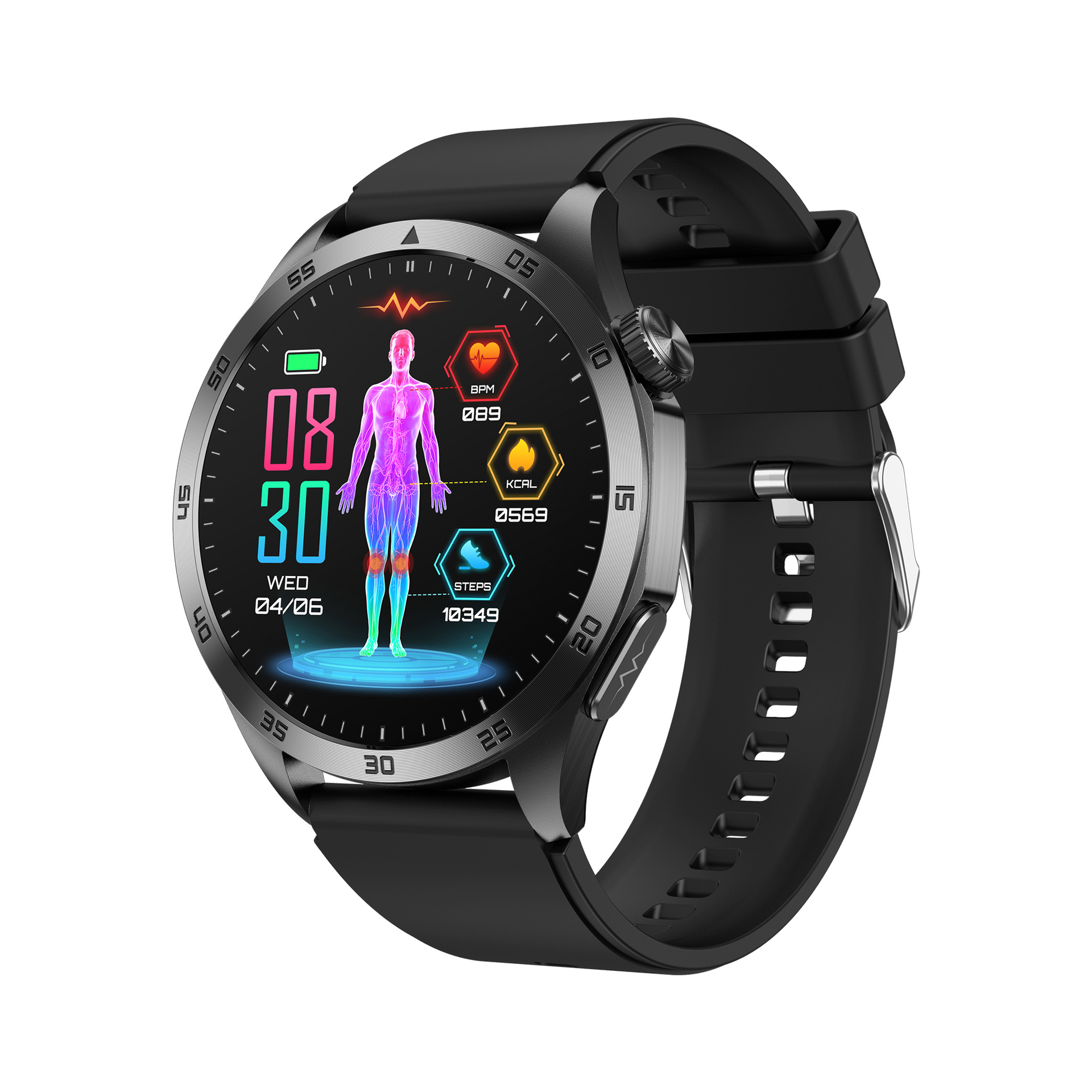 Cross-Border New Smart Watch Et485 Bluetooth Call Ecg Blood Pressure Blood Oxygen Heart Rate Blood Pressure Body Temperature