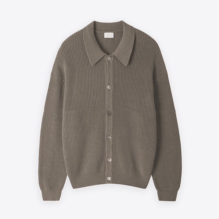 クラシックラペルカーディガンメンズニットセータールーズ韓国スタイルトレンディな多用途セータージャケットトップダブルブレストカーディガン
