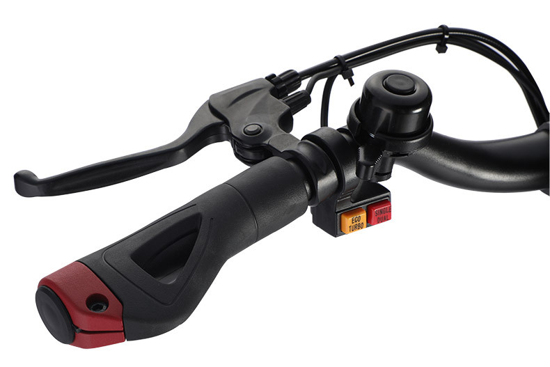 Runtu 10inch Dual-Drive Off-Road Electric Scooter Foldable Mobility Scooter for Adults and Youth Suitable for Commuting to Work