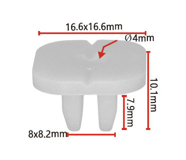 Hebilla/clip rápidos plásticos K16 OE de la hebilla de la luz del asiento del alambre del coche: 68425-h5000 90662-671-0030