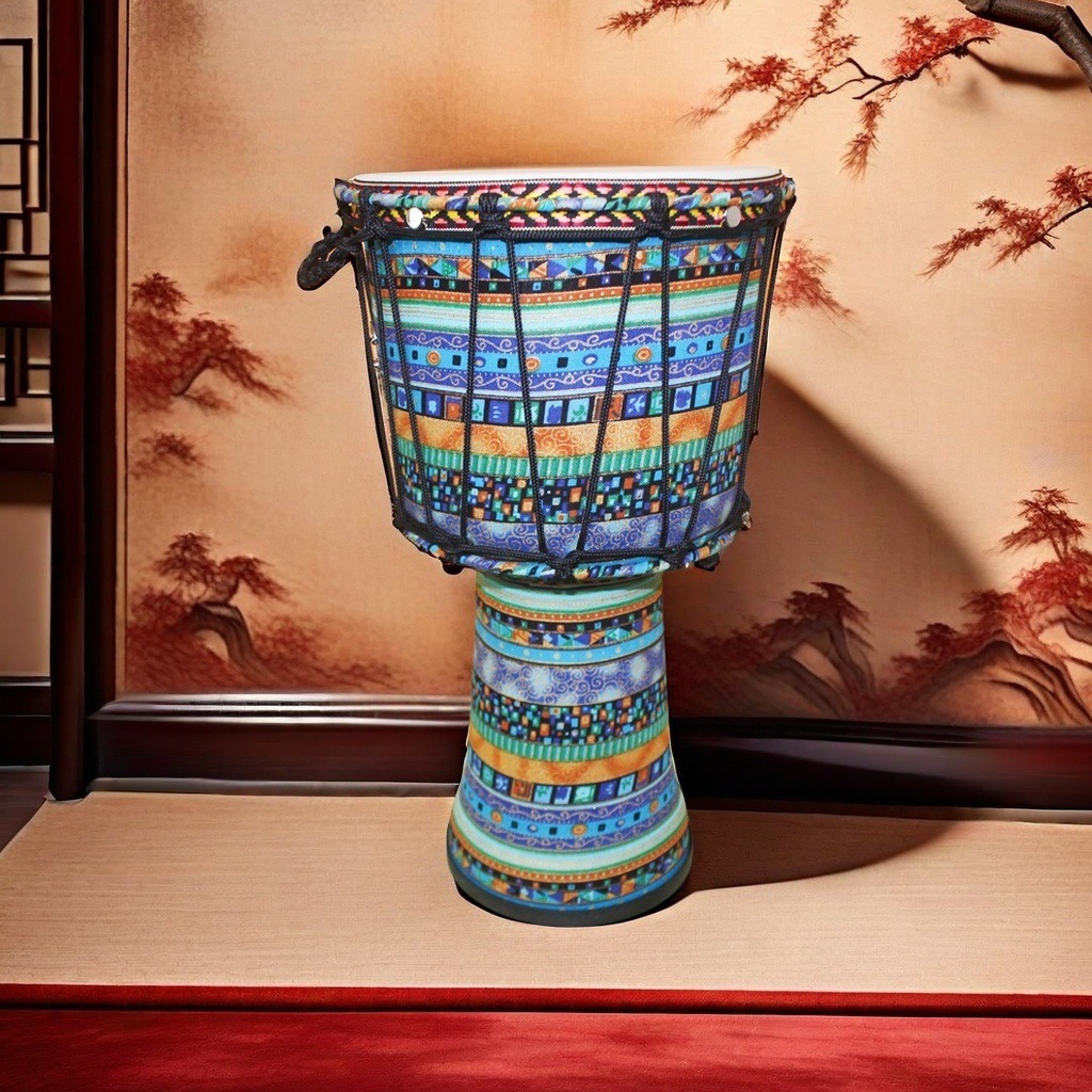 Composite fiber leather 9inch hot stamping blue [tying rope + handle + strap]