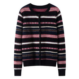 源头毛衣羊绒衫工厂KRT2546图片色花糯姿国内一二线品牌无吊牌基