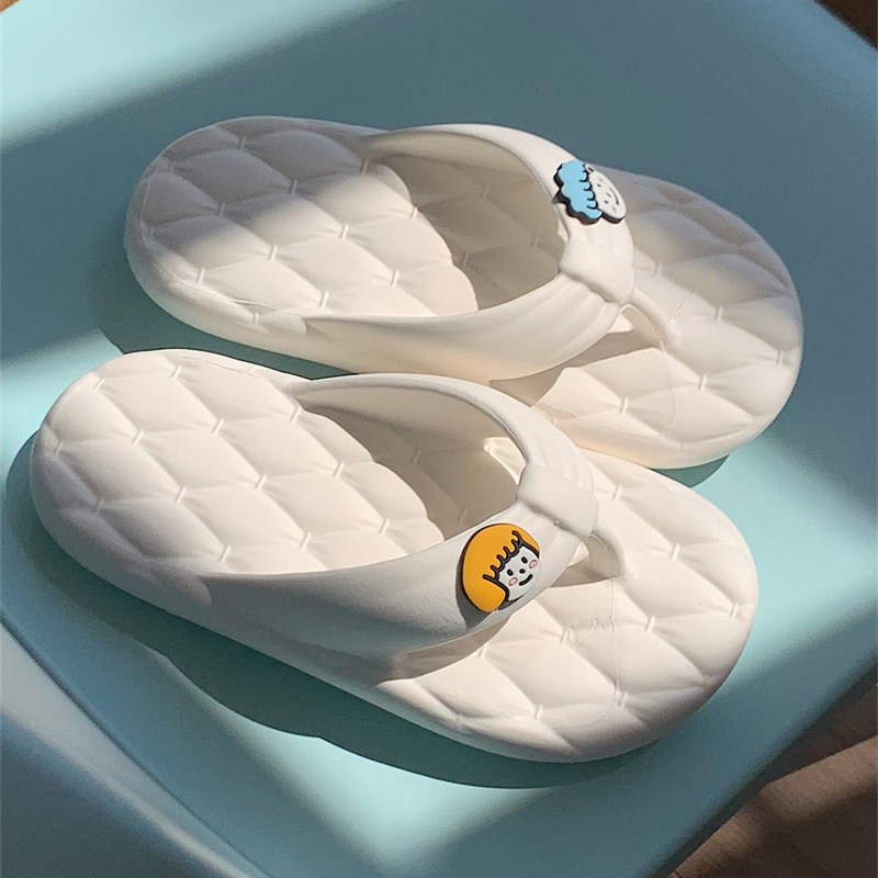Cartoon cute head flip-flops women's summer outdoor wear all-match eva soft bottom flip-flops A1610tnntx