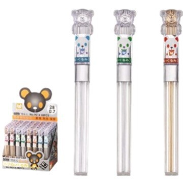 Manufacturer Direct Sales Coke 9014 Automatic Pencil Lead 0.7mm 0.5mm Gold and Silver Student Activity Pencil Replacement Lead